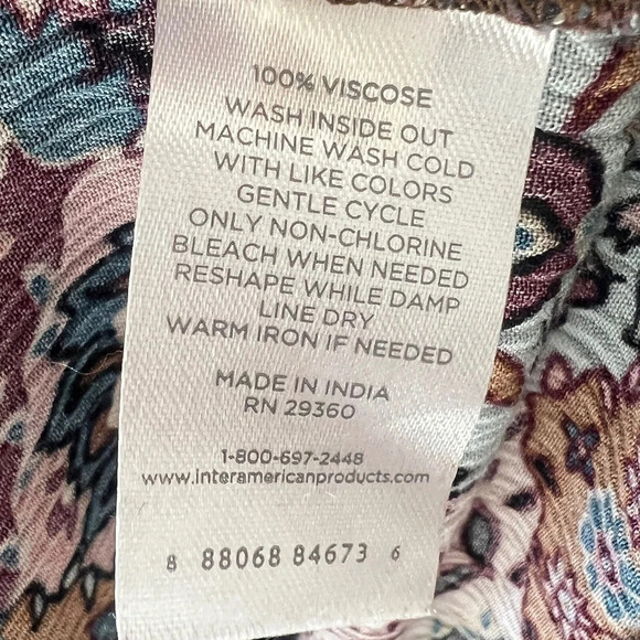 Dip Floral Boho Spaghetti Strap Maxi Dress Size Small - Picture 5 of 6